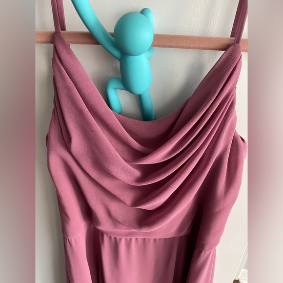 David’s Bridal Celebrate - Long Cowl Neck Spaghetti in Chianti - Picture 3 of 4